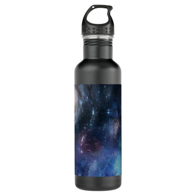 Space Design Stainless Steel Water Bottle (Front)