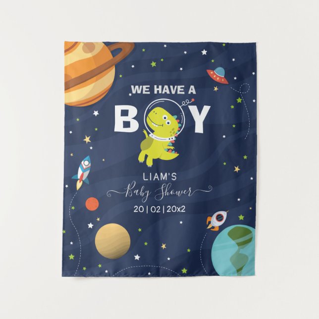 Space Dinosaur Cool Backdrop (Front)