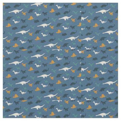 Space Dinosaur Pattern Fabric