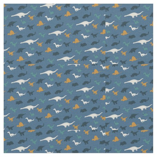 Space Dinosaur Pattern Fabric