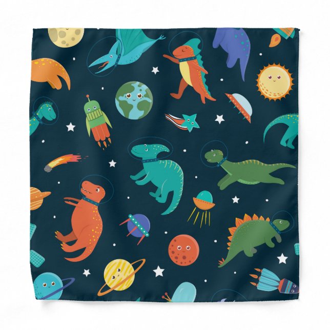Space Dinosaurs Bandana (Front)