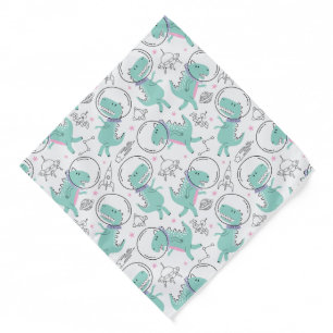 Space Dinosaurs, Cute Dinosaurs, Space Ship, Stars Bandana