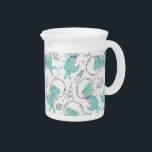 Space Dinosaurs, Cute Dinosaurs, Space Ship, Stars Beverage Pitcher<br><div class="desc">Cute,  fun and adorable pattern with space dinosaurs. Modern and trendy gift,  perfect for the dinosaur lover in your life.</div>