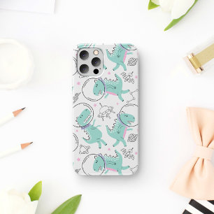 Space Dinosaurs, Cute Dinosaurs, Space Ship, Stars iPhone 17 Case