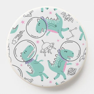 Space Dinosaurs, Cute Dinosaurs, Space Ship, Stars PopSocket