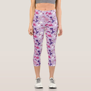 Space Dinosaurs, Cute Dinosaurs, Stars, Space Ship Capri Leggings