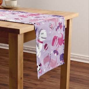 Space Dinosaurs, Cute Dinosaurs, Stars, Space Ship Medium Table Runner