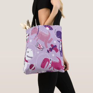 Space Dinosaurs, Cute Dinosaurs, Stars, Space Ship Tote Bag