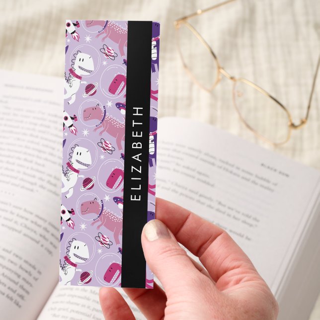 Space Dinosaurs, Cute Dinosaurs, Stars, Your Name Bookmarks (Hand)