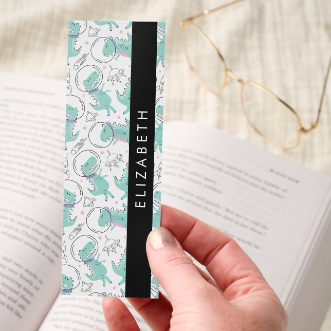 Space Dinosaurs, Cute Dinosaurs, Stars, Your Name Bookmarks (Hand)