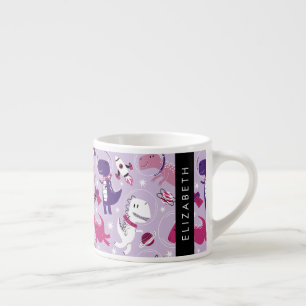 Space Dinosaurs, Cute Dinosaurs, Stars, Your Name Espresso Cup