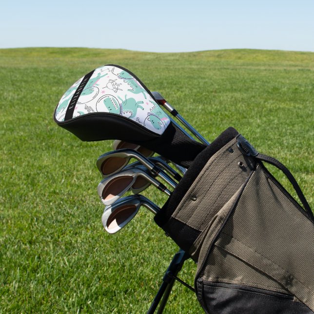 Space Dinosaurs, Cute Dinosaurs, Stars, Your Name Golf Head Cover (In Situ)