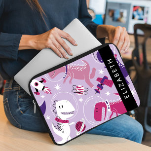 Space Dinosaurs, Cute Dinosaurs, Stars, Your Name Laptop Sleeve