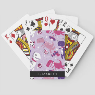 Space Dinosaurs, Cute Dinosaurs, Stars, Your Name Poker Cards