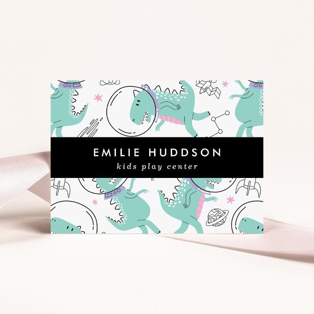 Space Dinosaurs, Kids Play Center, Activity Center Business Card (Creator Uploaded)