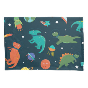Space Dinosaurs Pillow Case