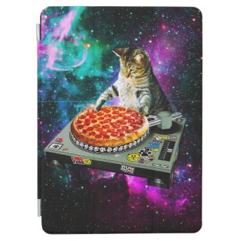 Space Dj Cat Pizza Ipad Air Cover by jahwil at Zazzle