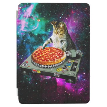 Space dj cat pizza iPad air cover