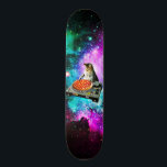Space dj cat pizza skateboard<br><div class="desc">"Space dj cat pizza" Funny and crazy design !!</div>