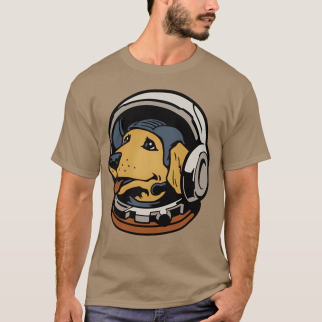 Space Dog girl family T-Shirt (Front)