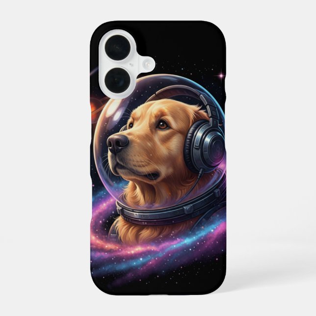 Space Dog iPhone 16 Case (Back)