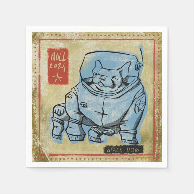Space dog napkins (Front)