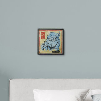 Space dog peel and stick photo tile