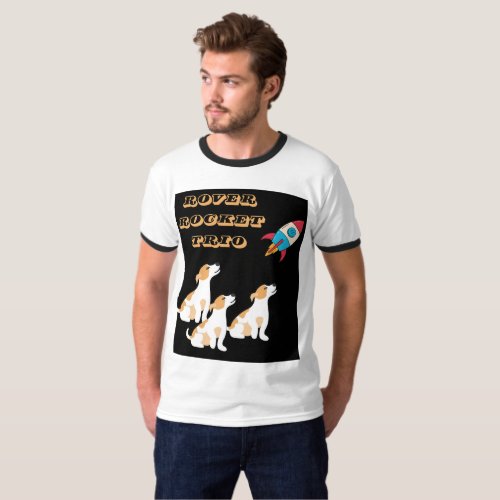 Space Dogs Ready For Liftoff  Exploring the Galaxy T_Shirt