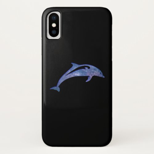 Space Dolphin iPhone X Case