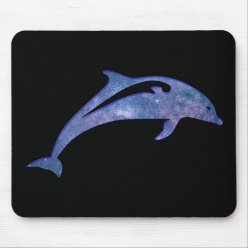 Space Dolphin Mouse Pad