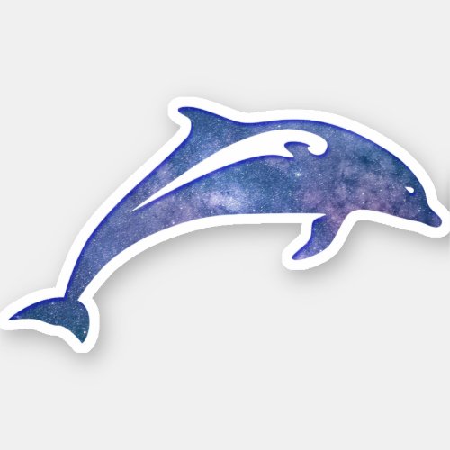 Space Dolphin Sticker