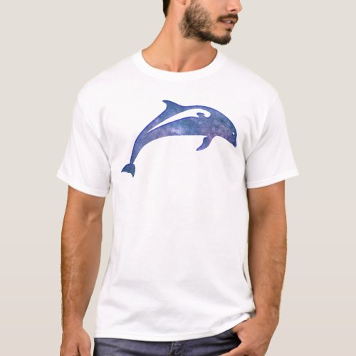 Space Dolphin T_Shirt