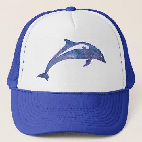 Space Dolphin Trucker Hat