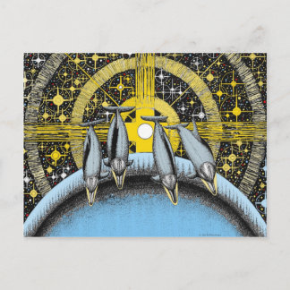 Space Dolphins Postcard