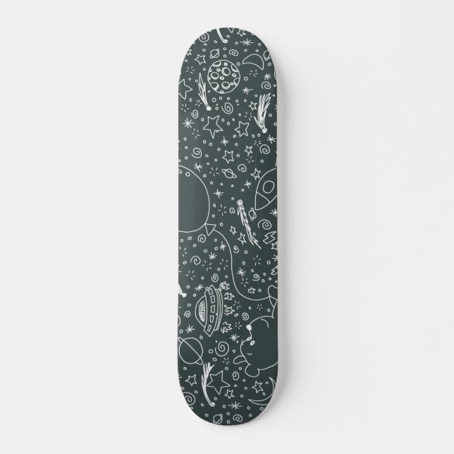 Space doodle skateboard (Front)