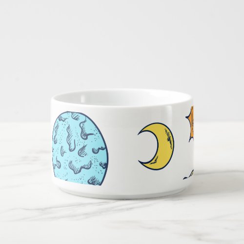 Space Doodles Cosmic Background Bowl