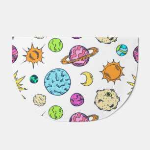 Space Doodles Cosmic Background Doormat