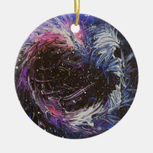 Space Dragon Ceramic Ornament