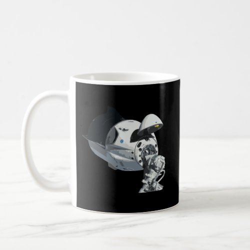 Space Dragon Docking To Space Station Internationa Coffee Mug