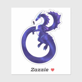 Space Dragon Draco Sticker