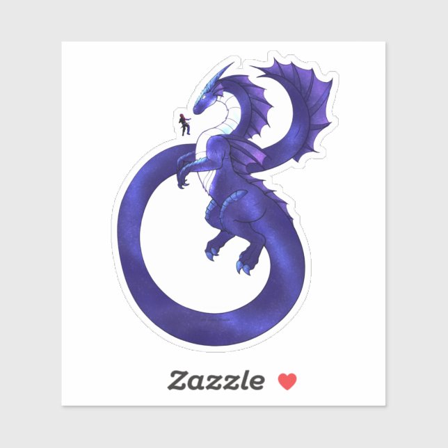 Space Dragon Draco Sticker (Sheet)