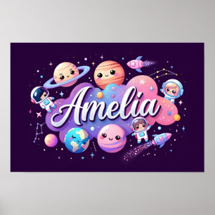 Space Dreams Amelia Wall Art