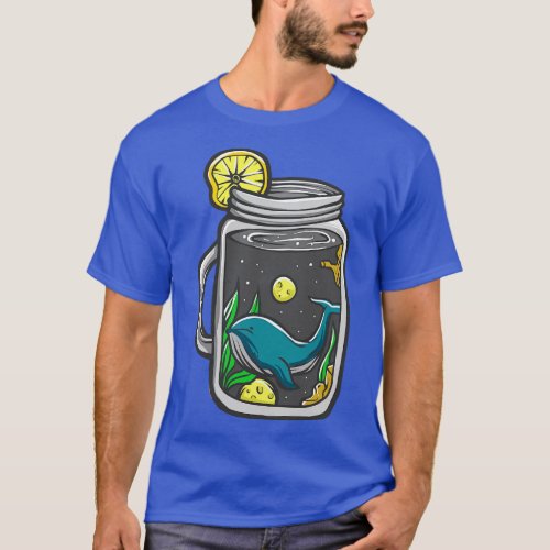 Space Drink Whale T_Shirt
