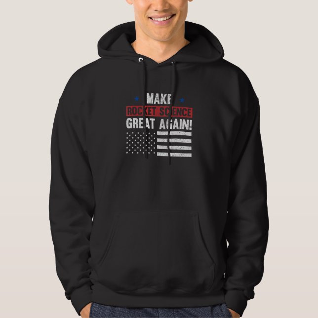 Space Engineering Aerospace Rocket Science Hoodie (Front)