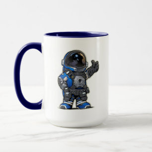 Space Engineers Cartoon Mug - Blue