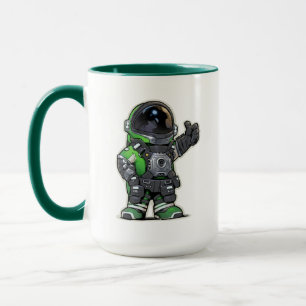 Space Engineers Cartoon Mug - Green
