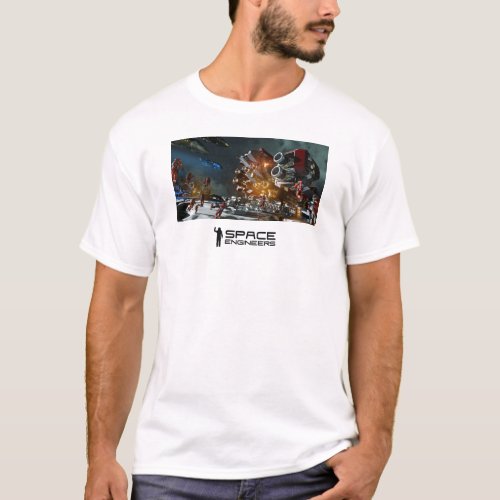 Space Engineers mens t_shirt _ space station