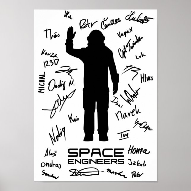 Space Engineers signed Value Poster Paper (Matte) (Front)