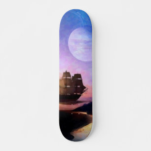 Space Exploration Artwork Voyager Spacecraft Skateboard Deck