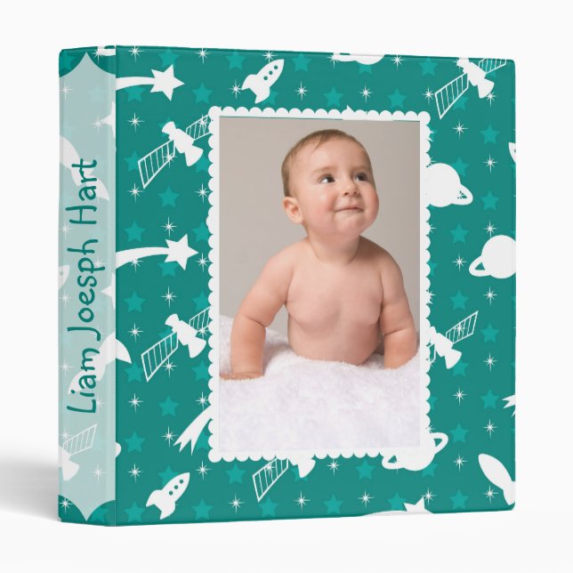 Space Exploration Baby Album Binder (Front/Spine)